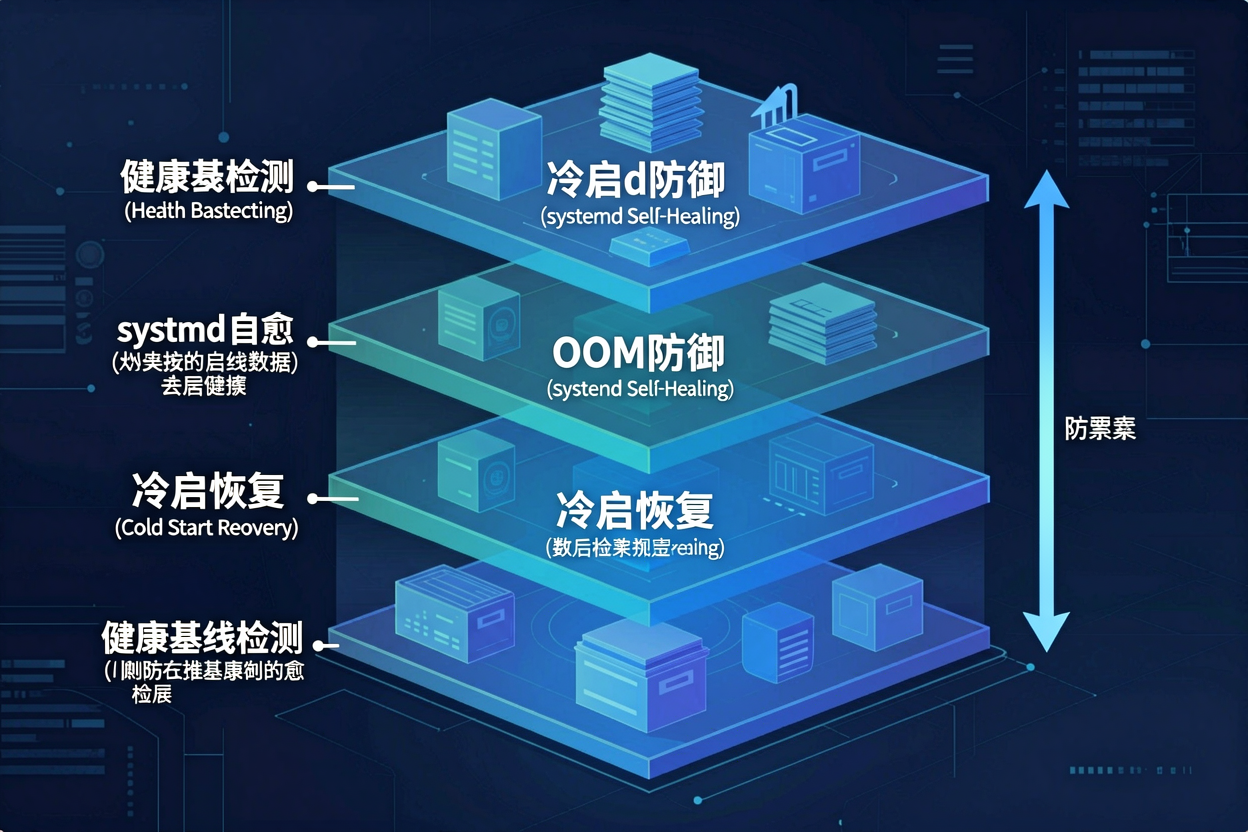 四层防御架构图